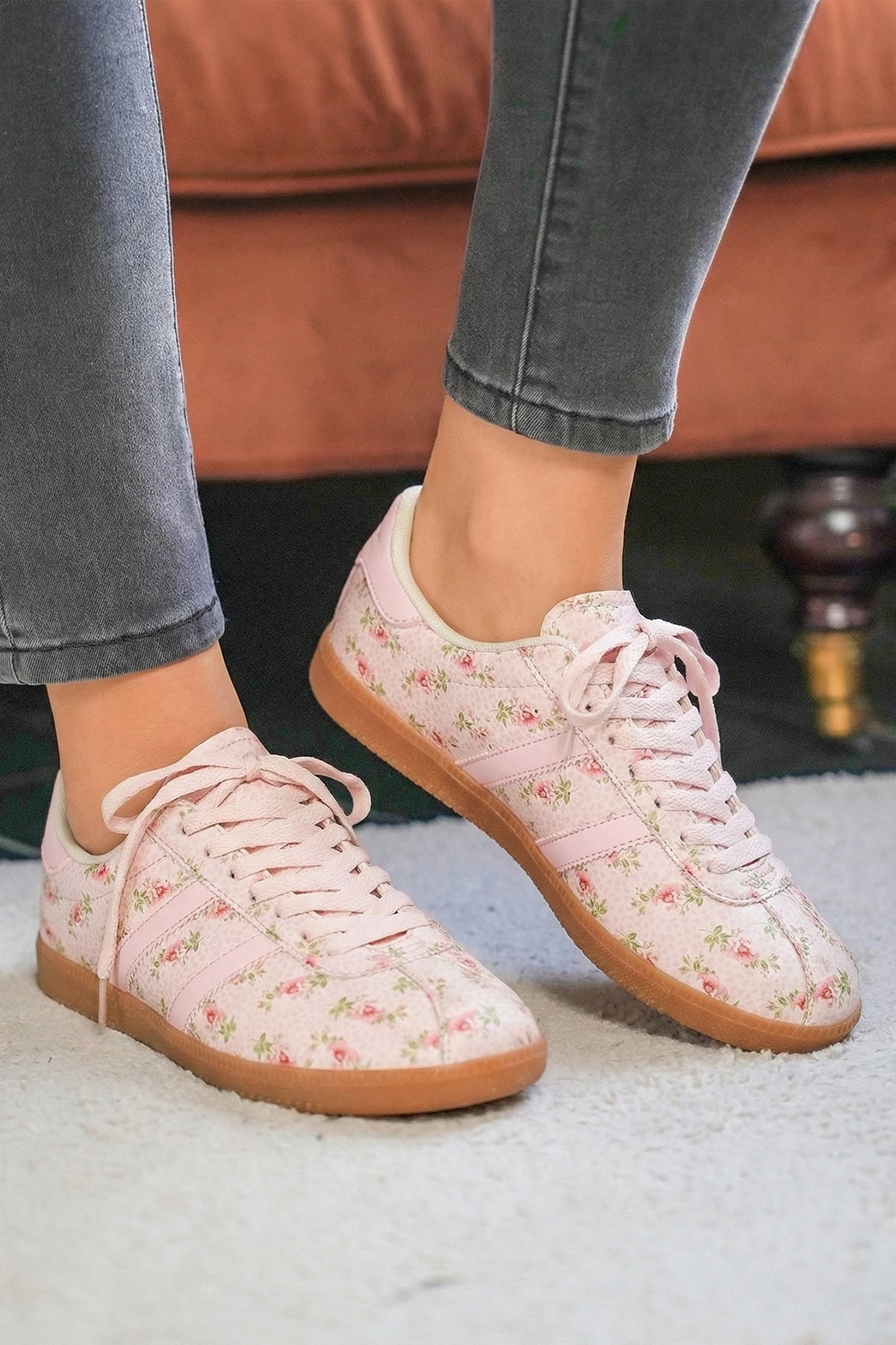 Threaded Pear Madeleine Pu Leather Flat Shoes