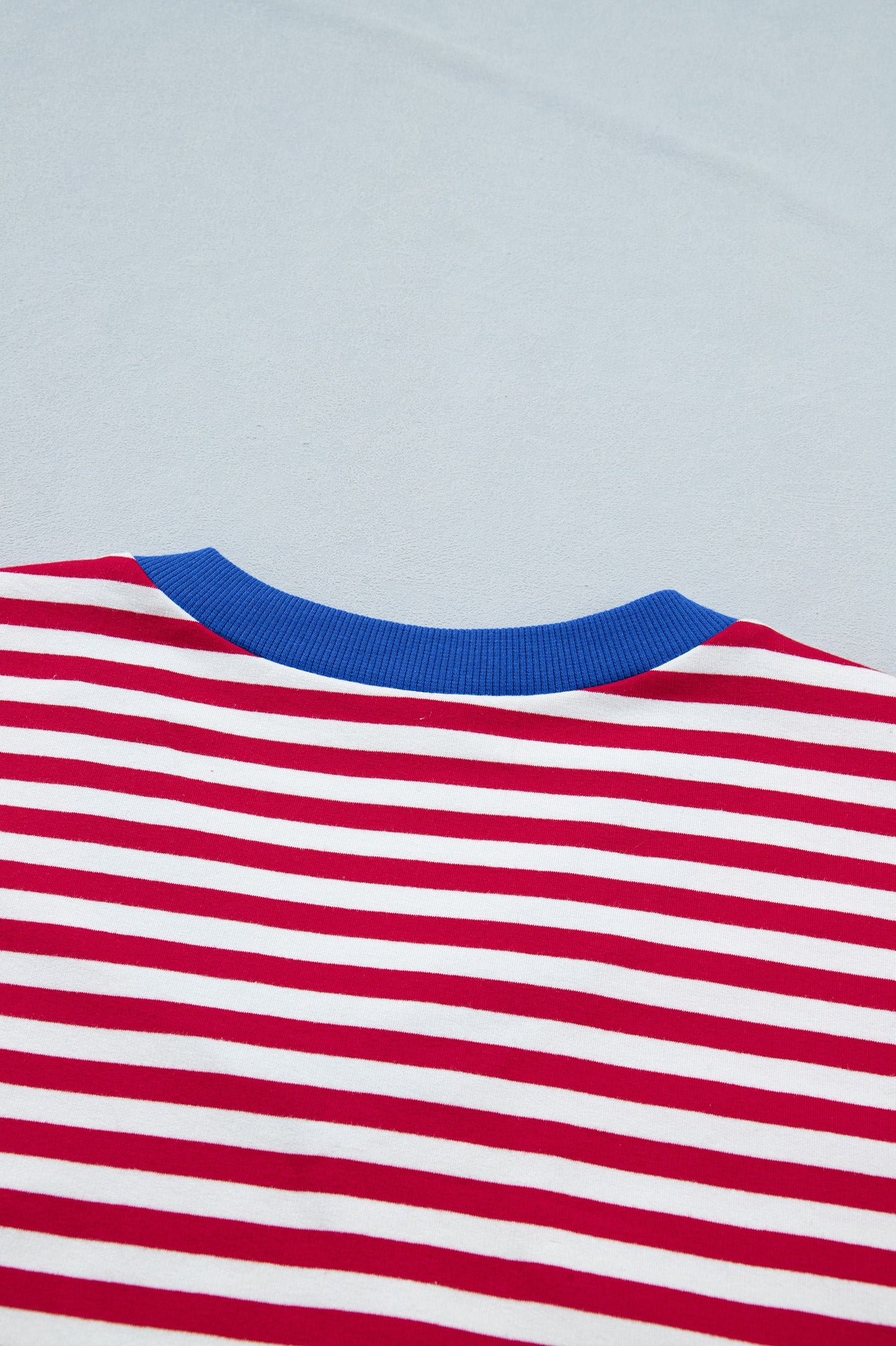 Threaded Pear Skye Stripe Trim Tee Set
