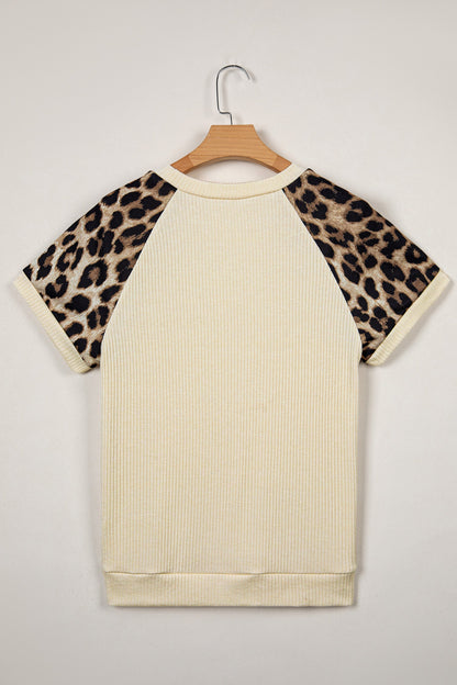 Threaded Pear Keily Contrast Sleeve Loose Tee
