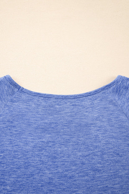 Threaded Pear Bailey Short Sleeve Casual Plus Blouse