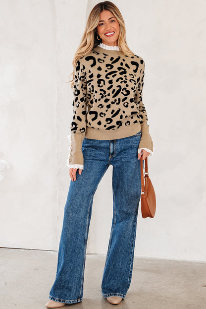 Threaded Pear Amelia Ribbed Detail Cuffed Sweater