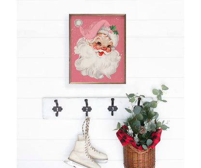 Kendrick Home Pink Santa