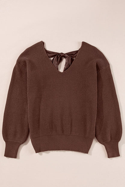 Threaded Pear Lia Knot Back Sweater
