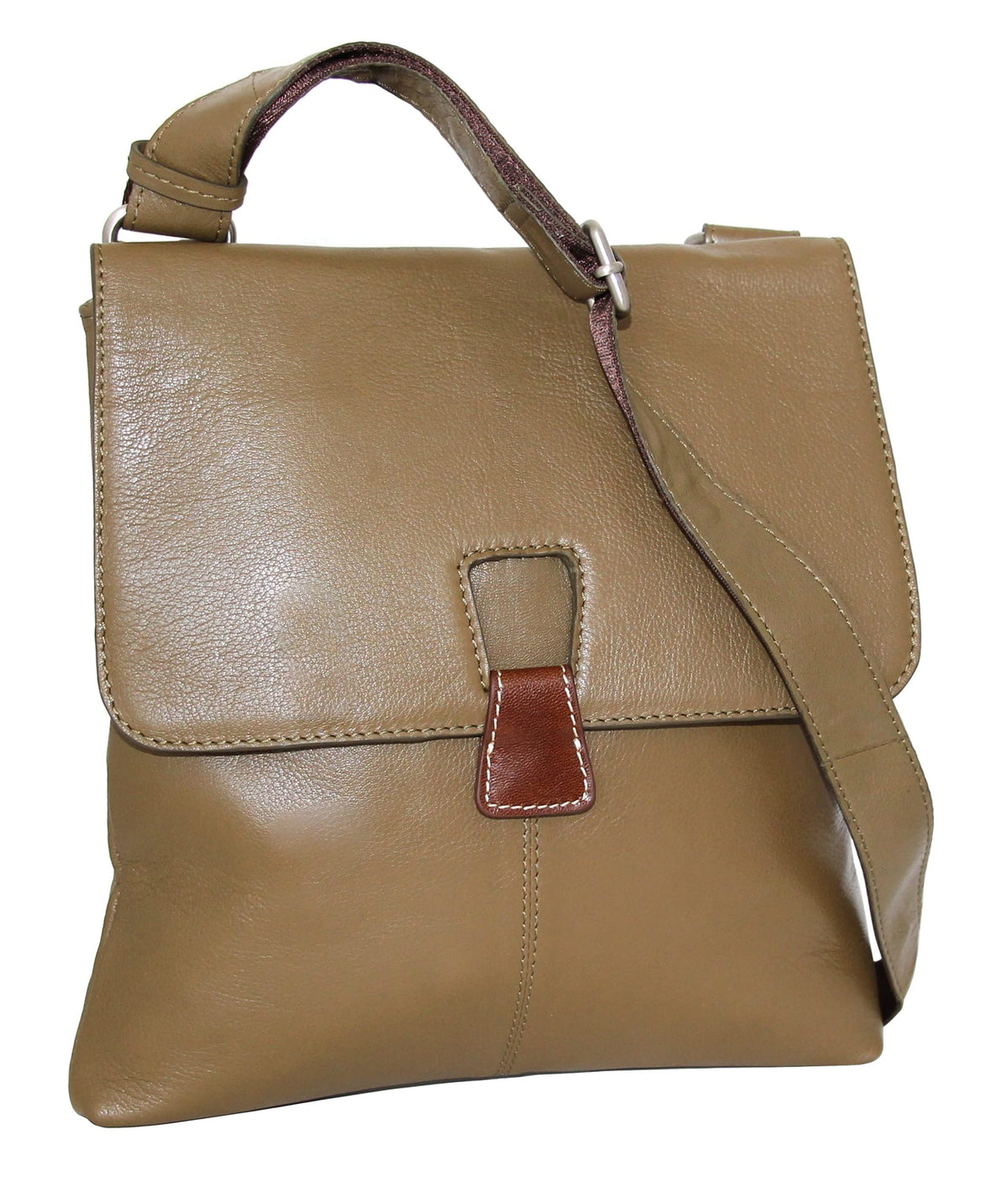 Nino Bossi California Leather Crossbody Bag - Loden