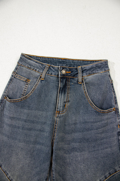 Threaded Pear Alaya Straight High Waist Jeans