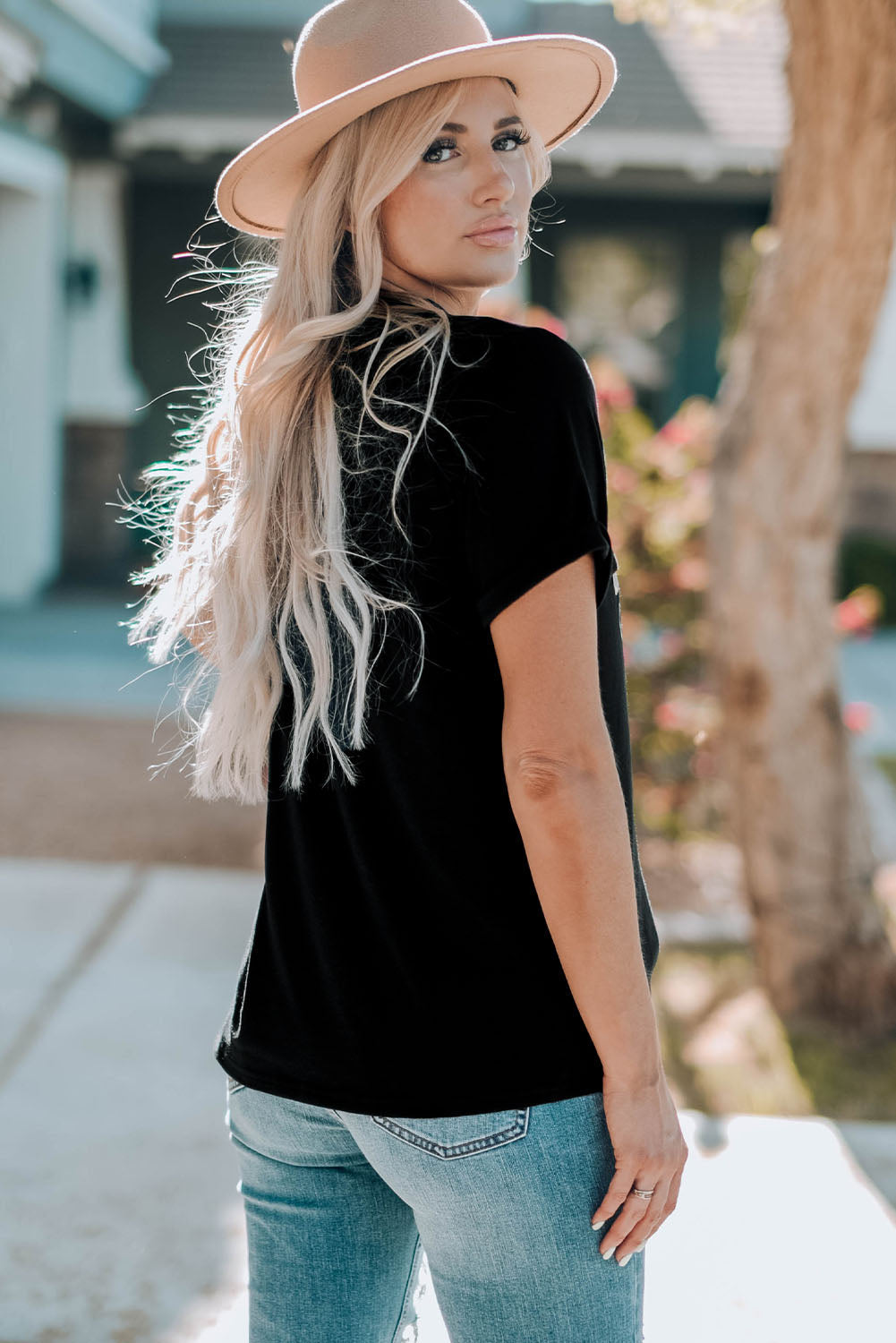 Threaded Pear Sierra MAMA Chenille Graphic Tee