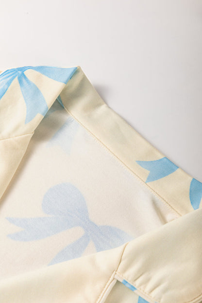 Threaded Pear Kenna Printed Short Sleeve Shirt