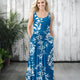 Blue with Whites