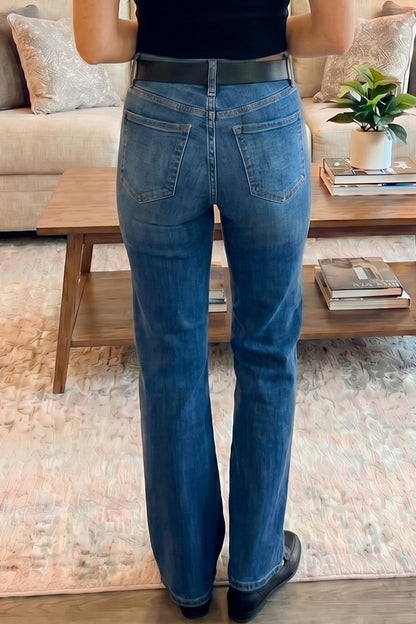 Threaded Pear Yusra Seam Detail Shift Jeans