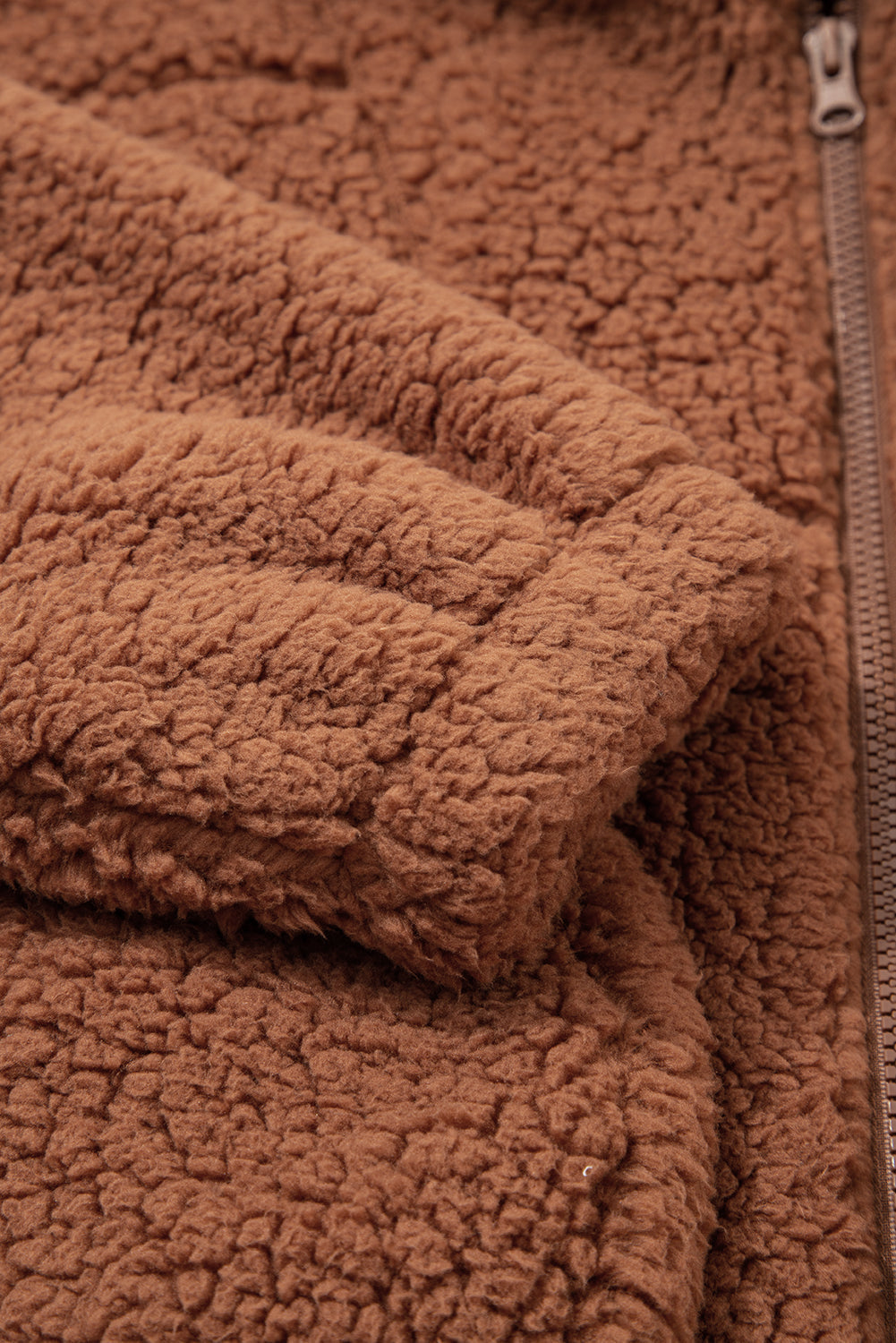 Threaded Pear Bethany Up Hooded Sherpa Jacket