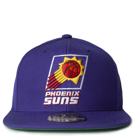 Mitchell & Ness Men's NBA Team Ground 2.0 Fitted Hwc Suns Fitted Caps