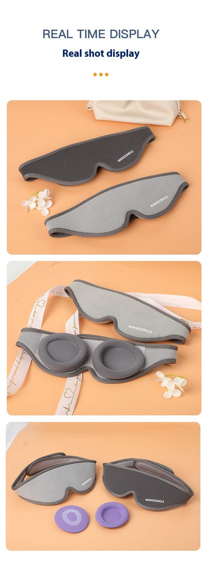 Memory Foam Sleep Eye Mask – Removable Blackout Design for Deep Rest