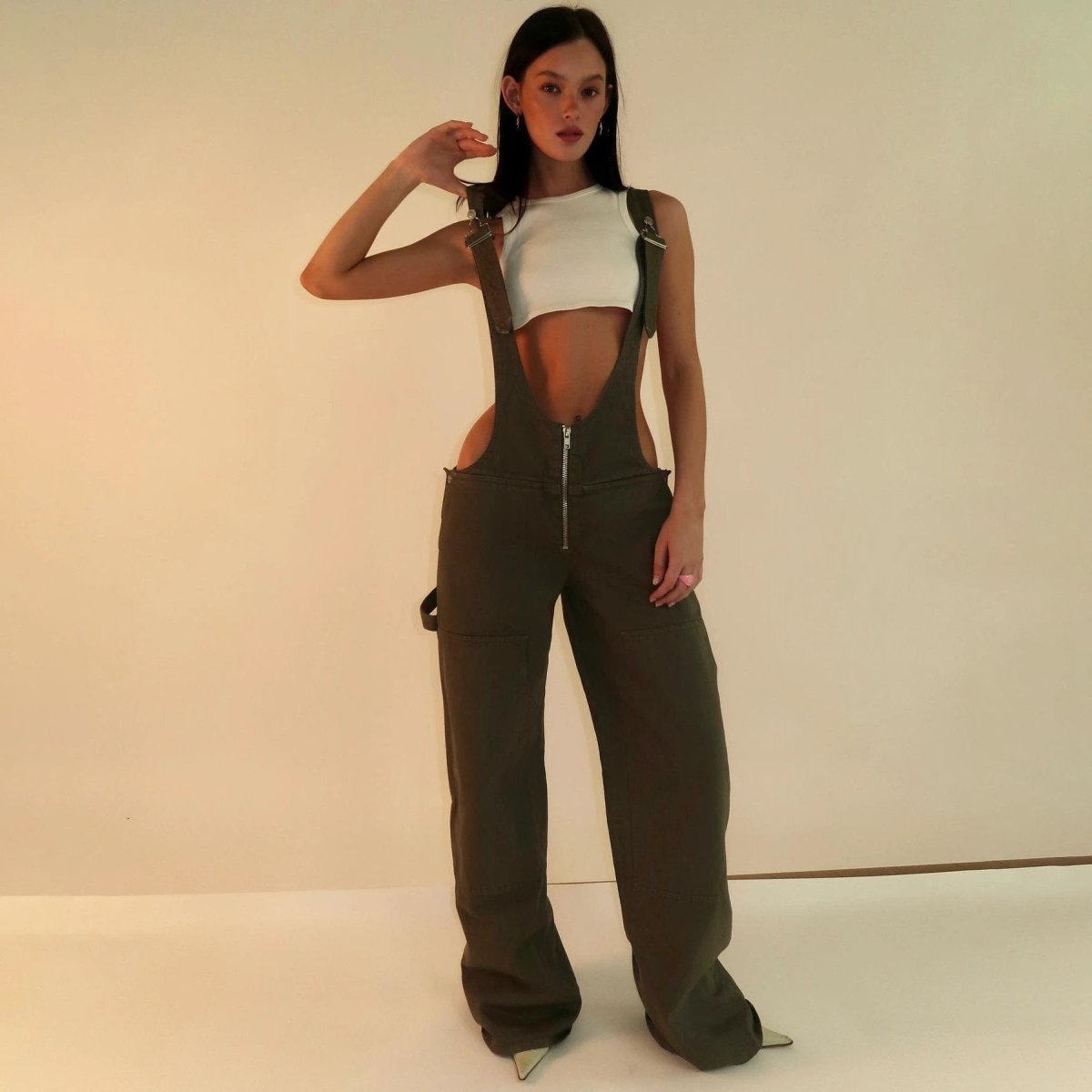 Y2K Denim Overalls - Zipper Suspender Jumpsuit Streetwear – Zulily