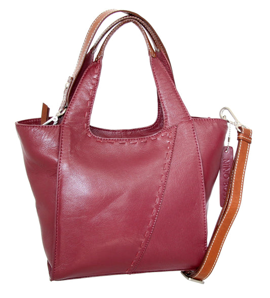 Chiara Small Satchel in Cabernet