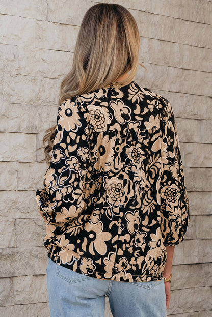 Threaded Pear Camilla Bracelet Sleeve Boho Blouse