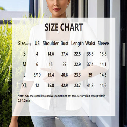 Minimalist Round-Neck Loose Shortsleeve Jacket