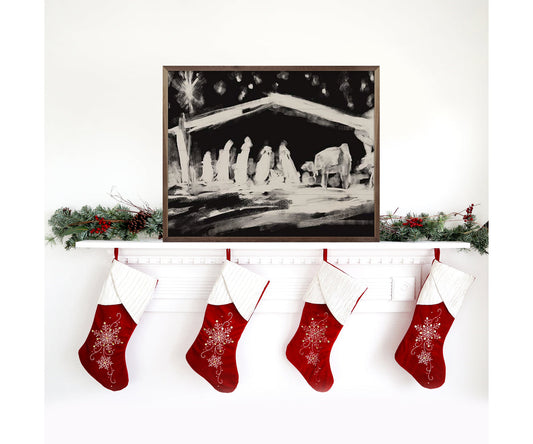 Kendrick Home Moody Christmas 1 Nativity By Emily Wood
