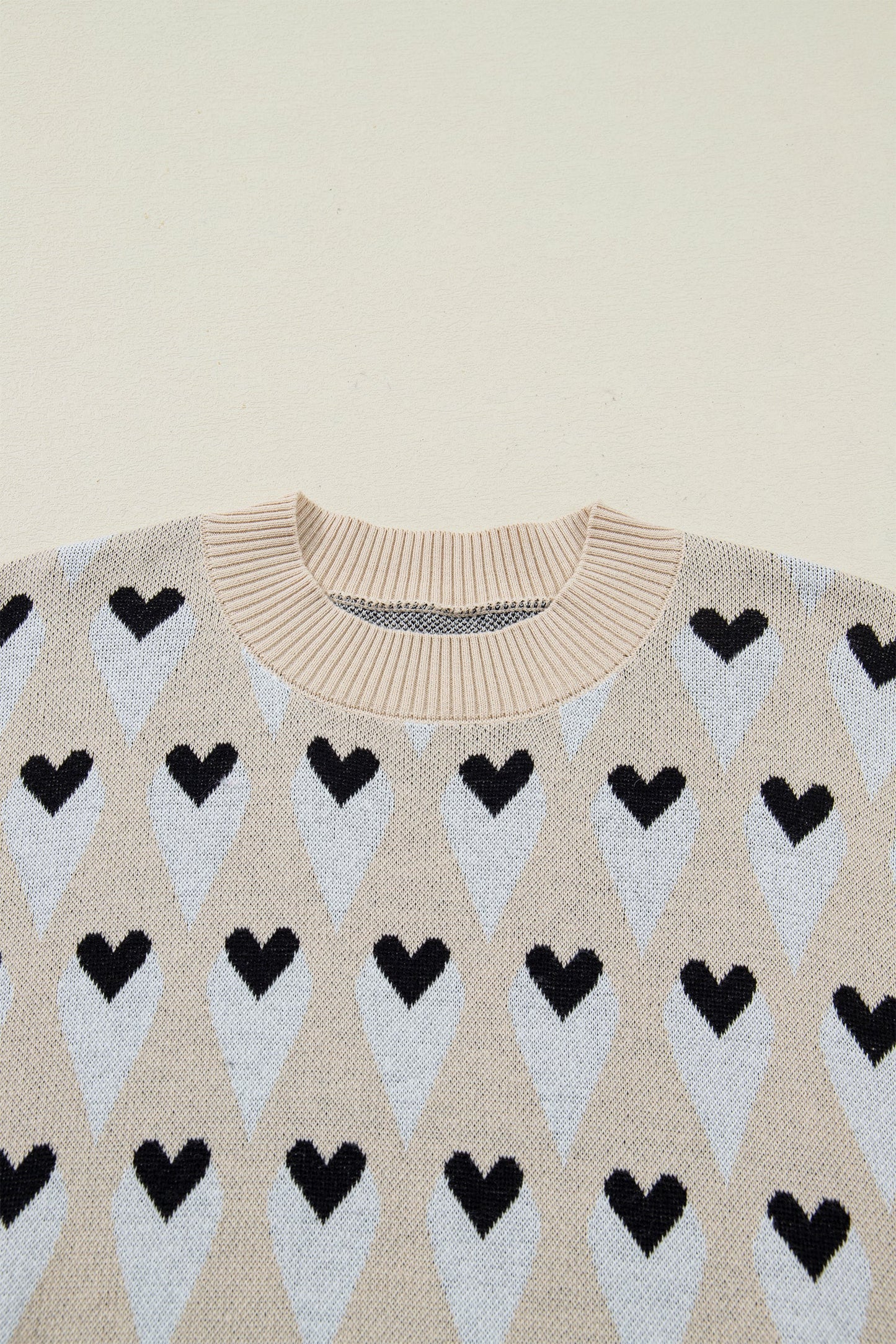 Threaded Pear Aspyn Ribbed Trim Loose Sweater