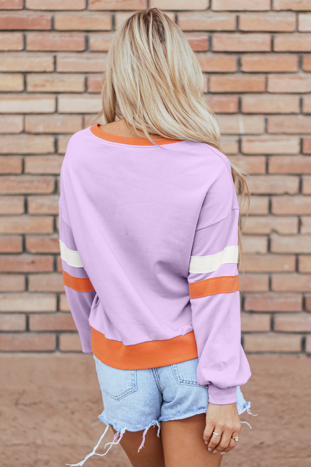 Threaded Pear Mazie V Neck Sweatshirt