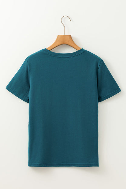Threaded Pear Galilea Toothpick Stripe Round Neck Top