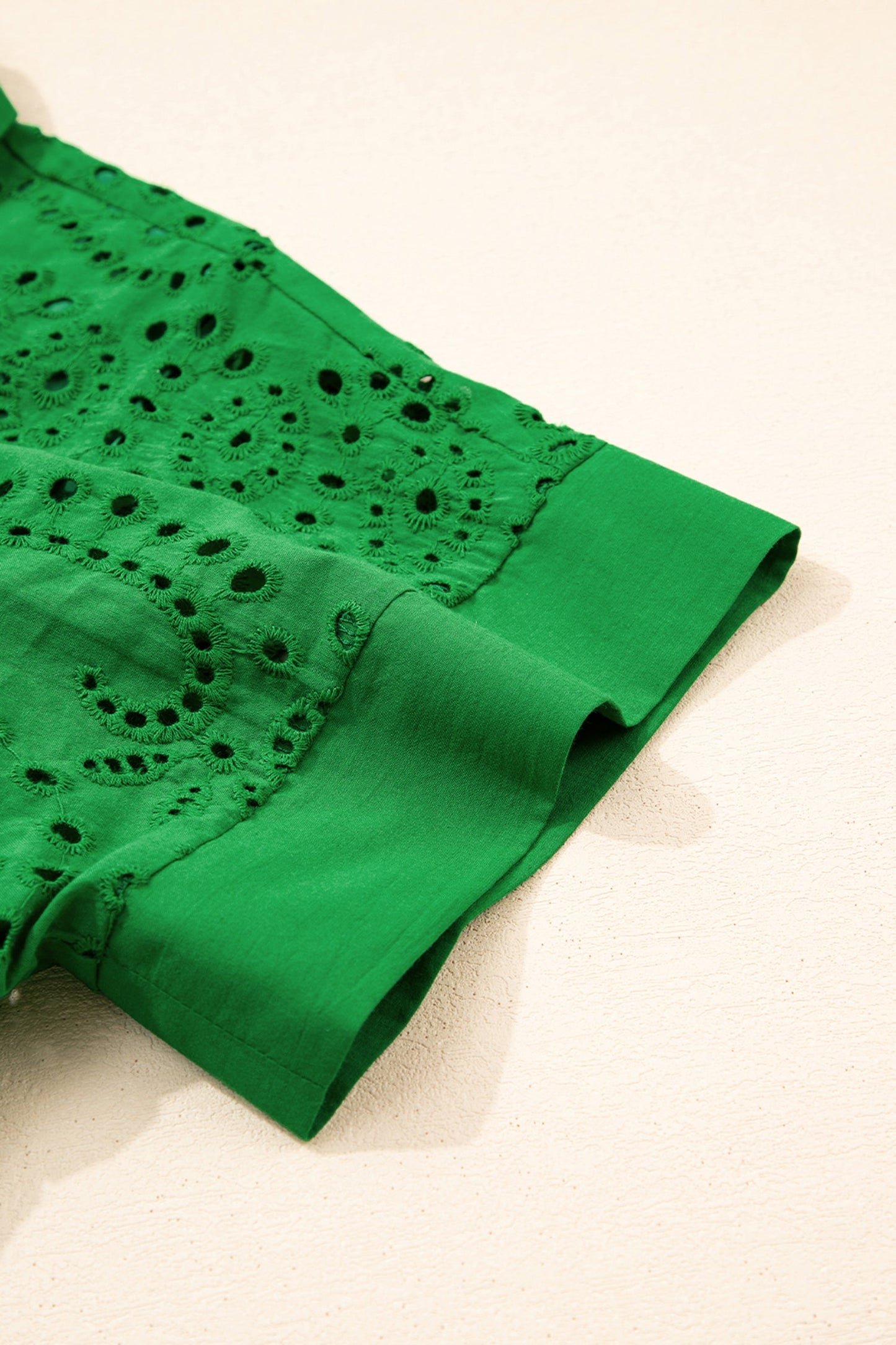 Threaded Pear Celine Eyelet Embroidered T Shirt