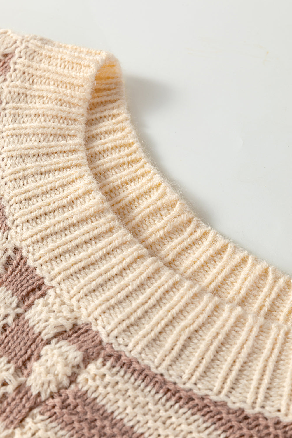 Threaded Pear Sofia Shoulder Balloon Sleeve Sweater