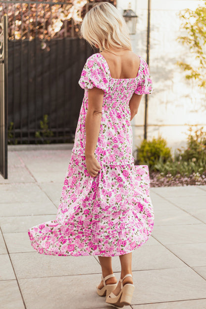 Threaded Pear Raina Sleeve Flowy Long Dress