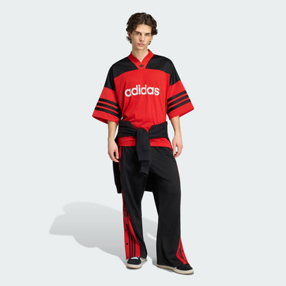 Black / Vivid Red-