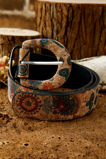 Threaded Pear Vienna Faux Leather Waist Belt