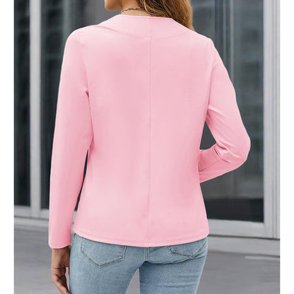 Women’s Plus‑Size Open‑Front Casual Blazer
