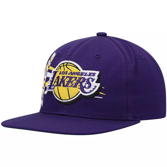 Mitchell & Ness Men's NBA Retro Bolt Deadstock Snapback Lakers Snapback Caps