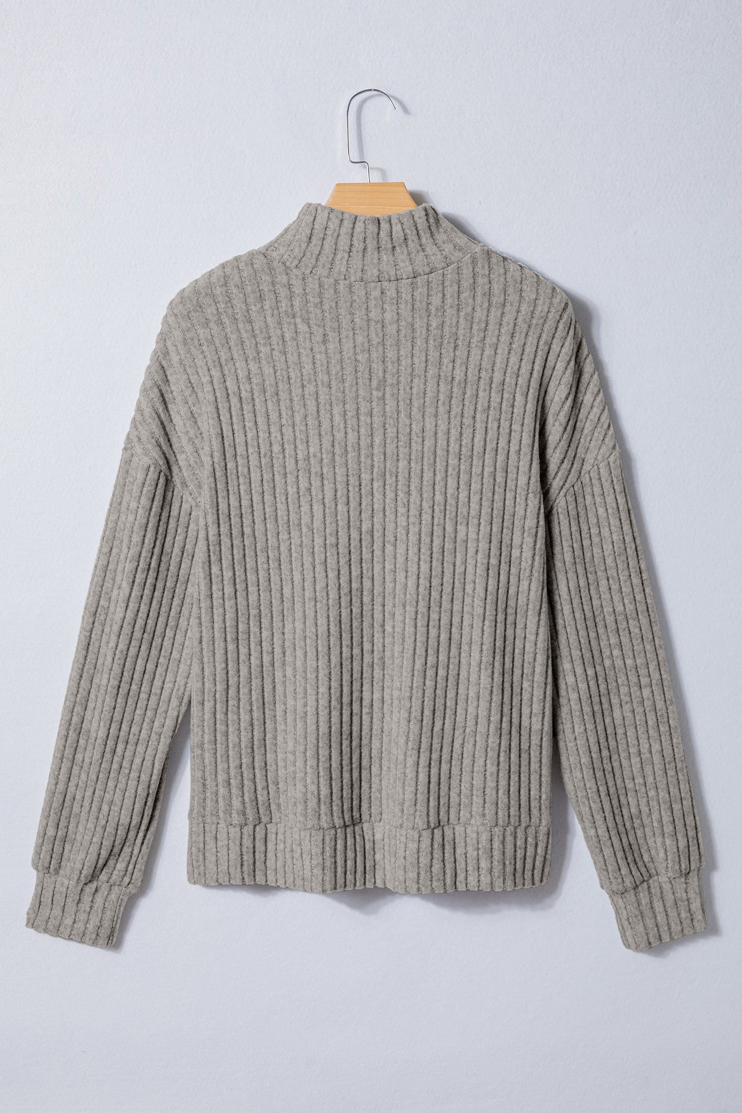 Threaded Pear Amira High Knitted Pullover Top