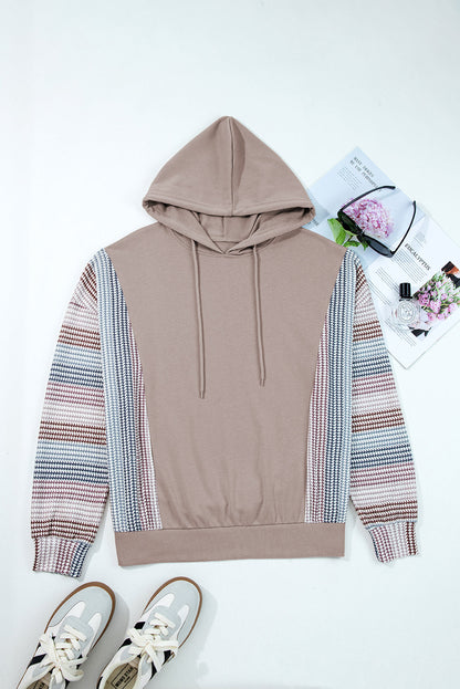 Threaded Pear Anaya Colorblock Patchwork Baggy Hoodie