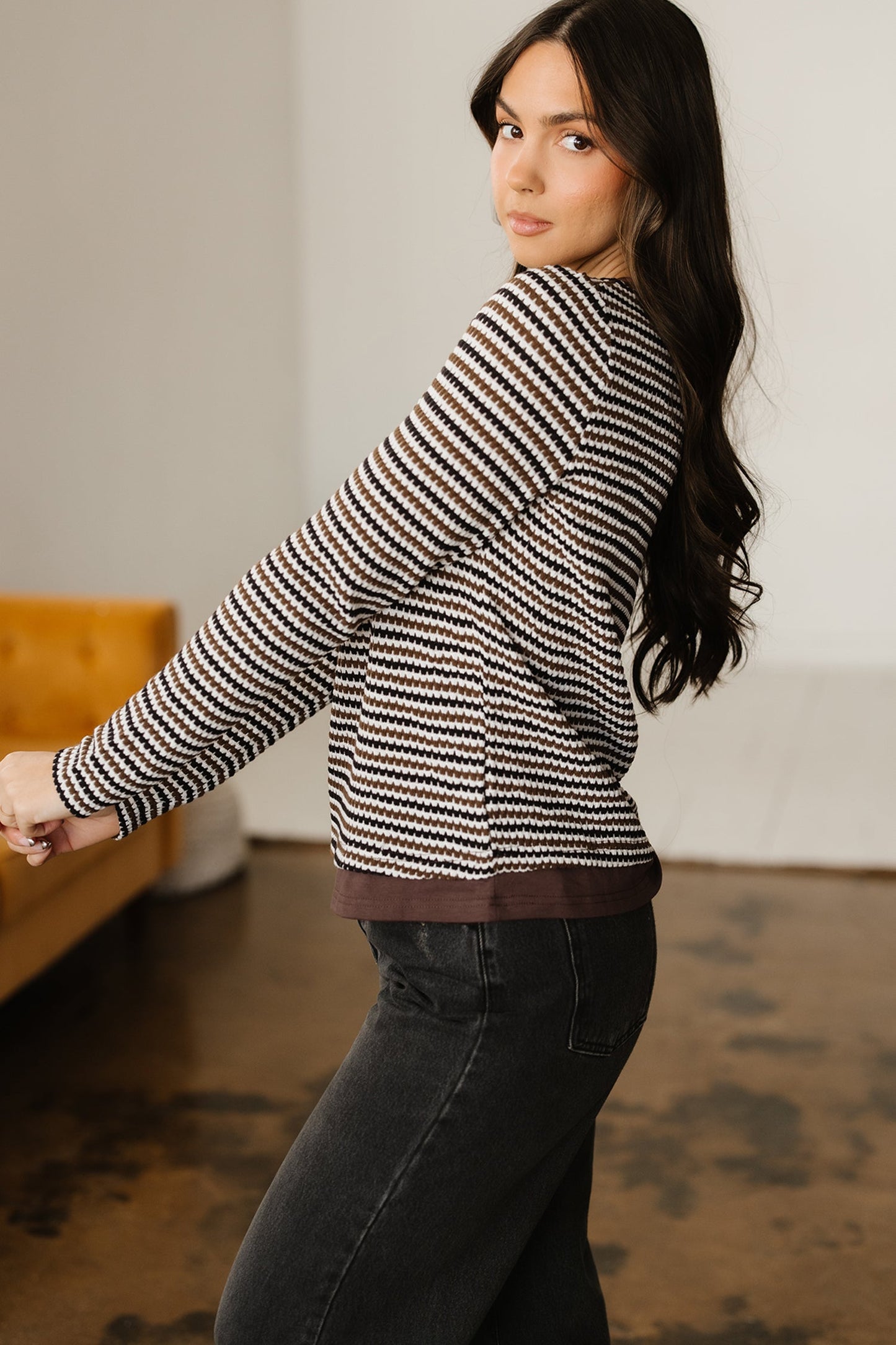 Threaded Pear Avani Sleeve T Shirt Long Sleeve Top