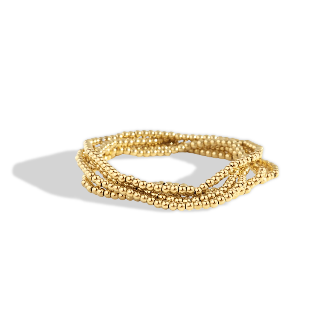 Mint & Lily 3mm & 5mm Beaded Bracelet Stacking Set