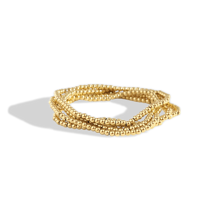 Mint & Lily 3mm & 5mm Beaded Bracelet Stacking Set