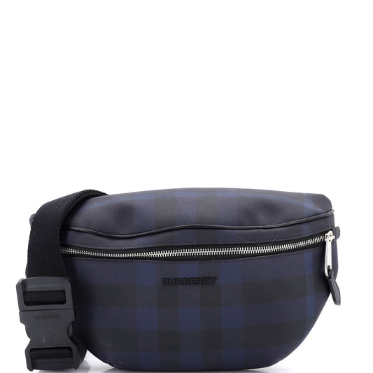 Cason Bum Bag Check E-Canvas Medium