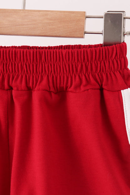 Maroon Arkansas Active Shorts Set
