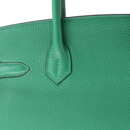 Birkin Handbag Verso Clemence with Palladium Hardware 30