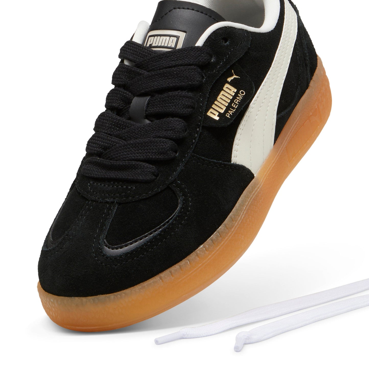 Puma Womens Palermo Moda Xtra Black Frosted Ivory Gum