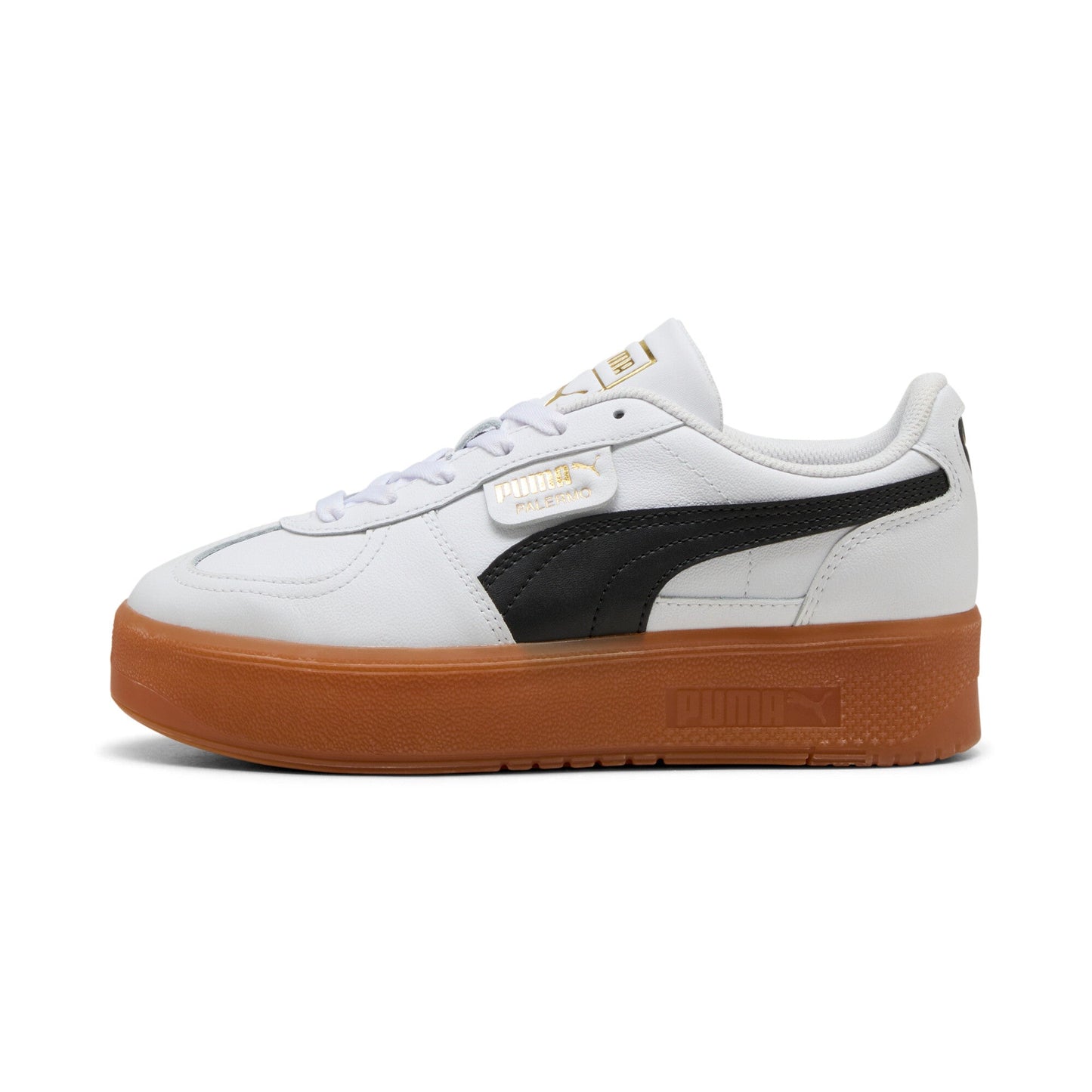 Puma Womens Palermo Elevata Leather White Gum