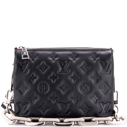 Coussin Bag Monogram Embossed Lambskin BB