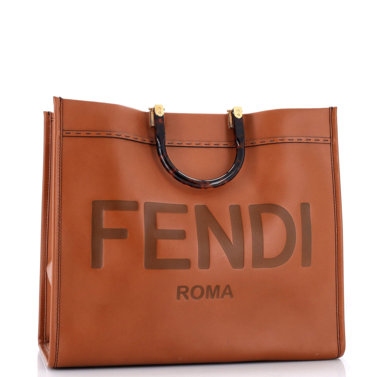 Sunshine Shopper Tote Leather Large