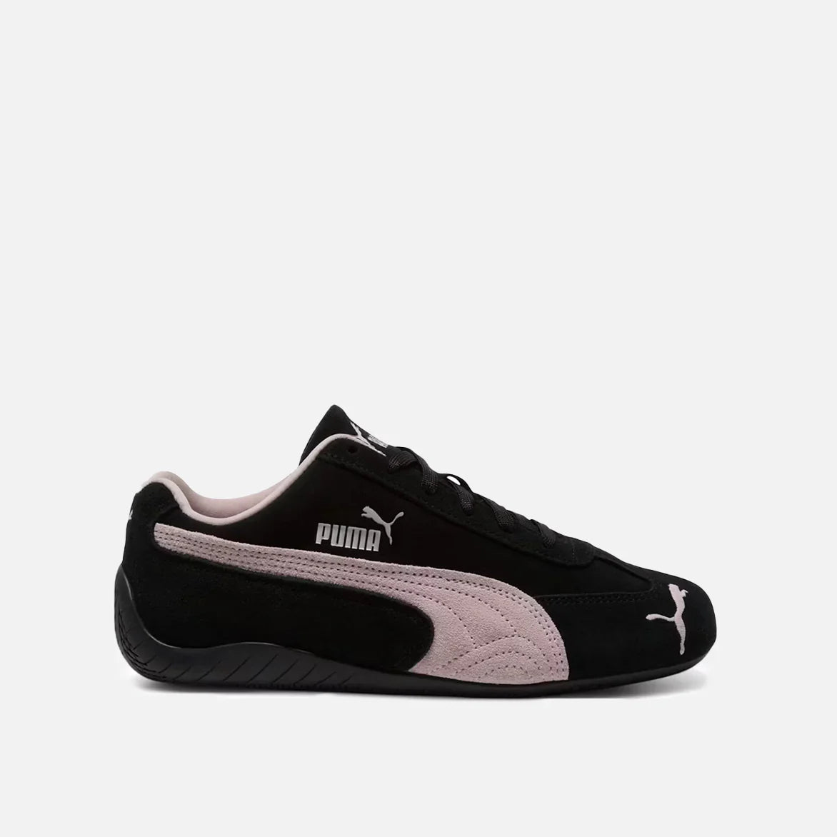 PUMA Speedcat OG Women's Sneakers — Black & Mauve Suede Low-Top