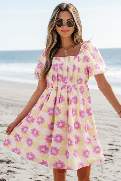 Threaded Pear Alessandra Pleated Flared Midi Dress