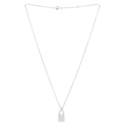 Amulettes Cadenas Pendant Necklace 18K White Gold with Diamonds