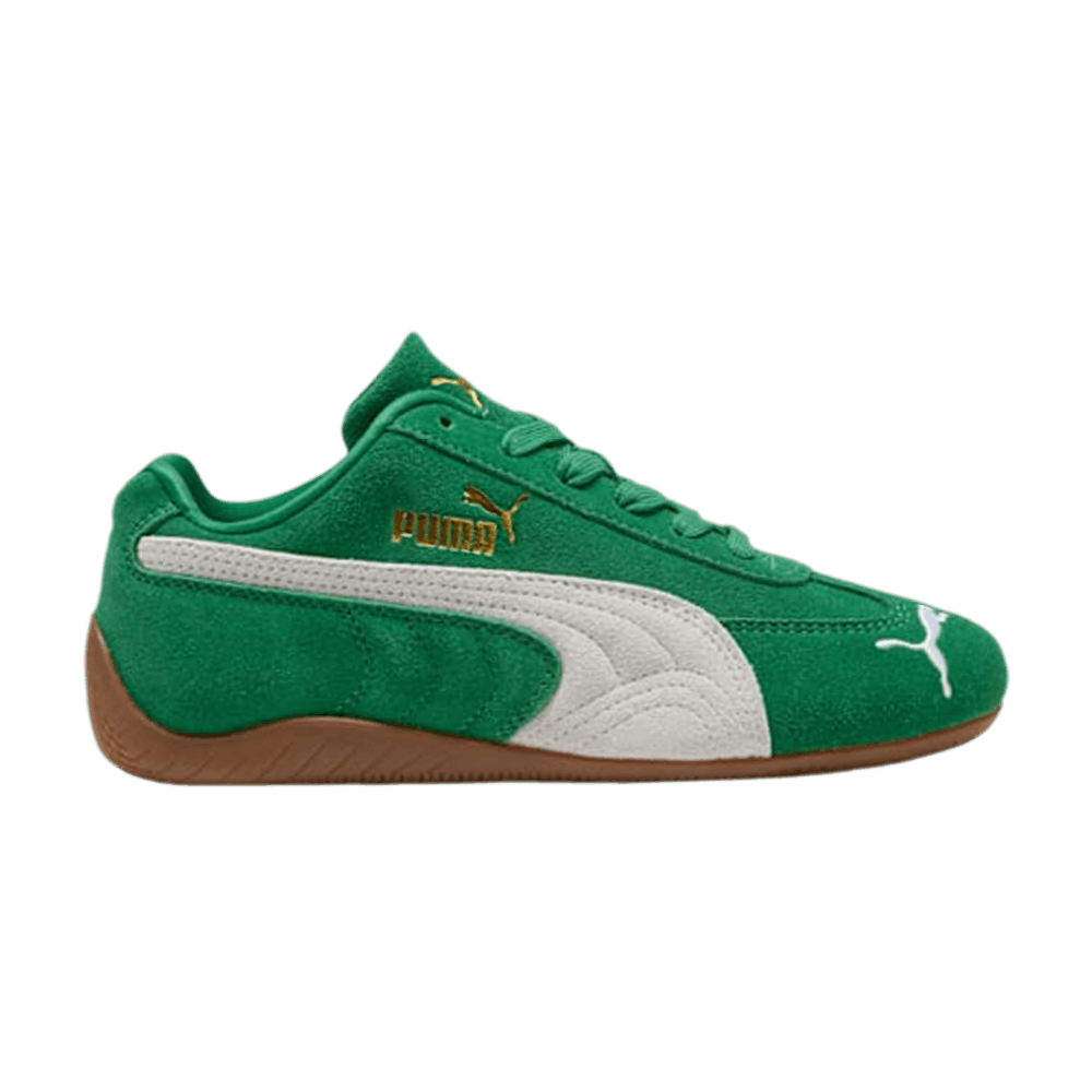 PUMA Speedcat OG Big Kids (GS) Sneakers — Archive Green/PUMA White Suede Low-Top