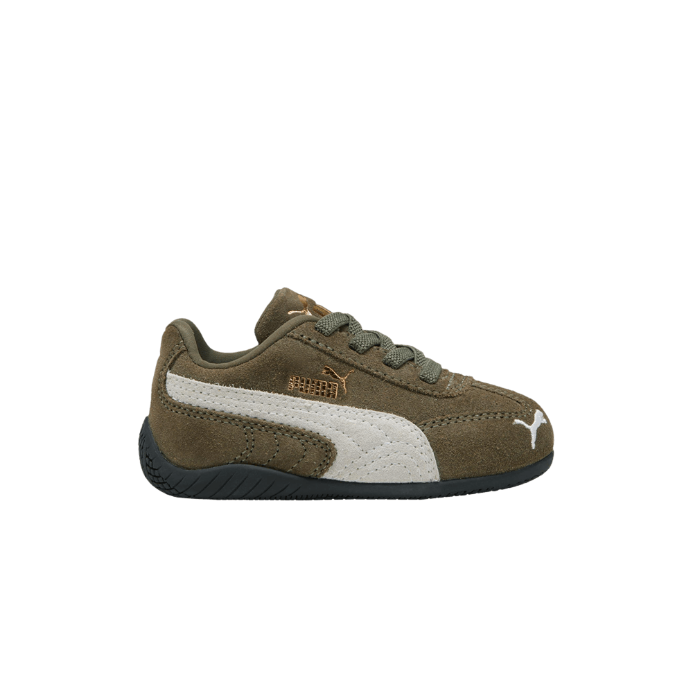 PUMA Speedcat OG Toddlers' (TD) Easy-On Sneakers — Loden Green Suede