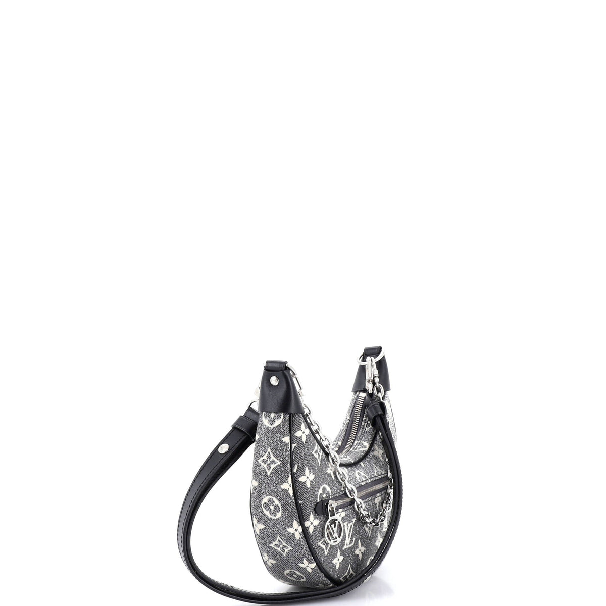 Loop Handbag Monogram Jacquard Denim