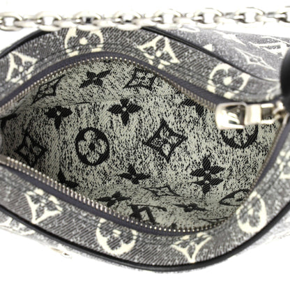 Loop Handbag Monogram Jacquard Denim